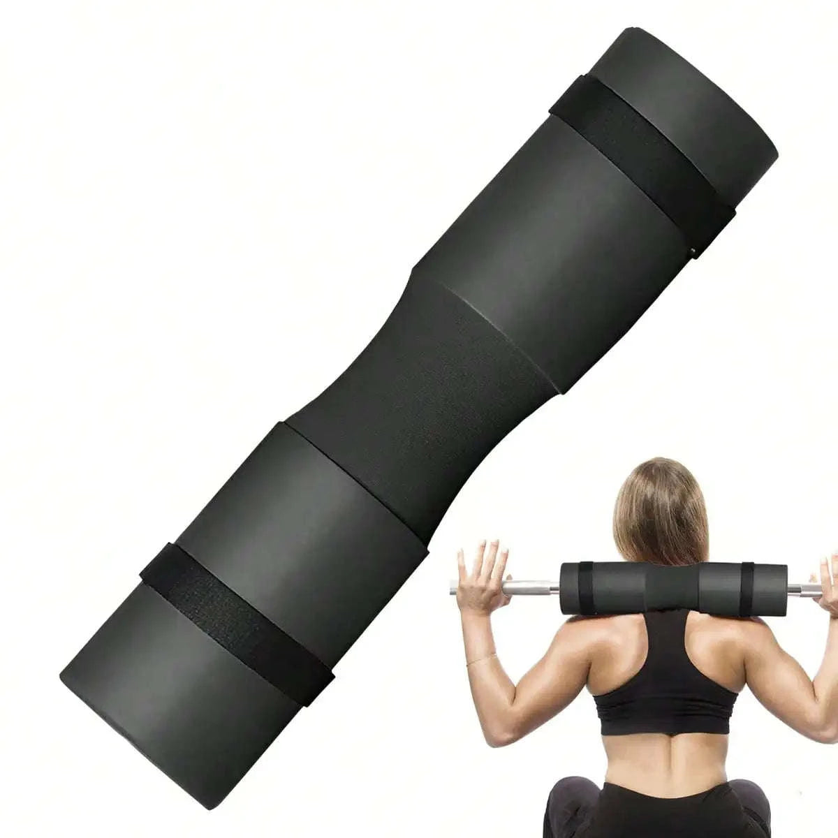 17.7'' Thick Barbell Squat Pad with Non-Slip Grip & Neck Support-Blue