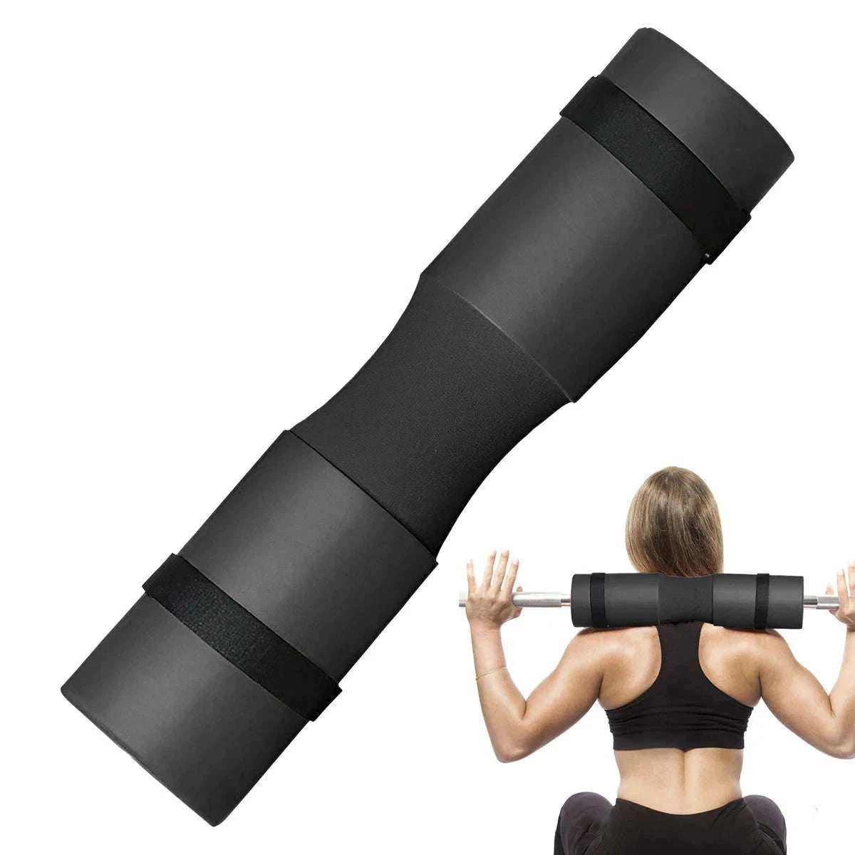 17.7'' Thick Barbell Squat Pad with Non-Slip Grip & Neck Support-Pink
