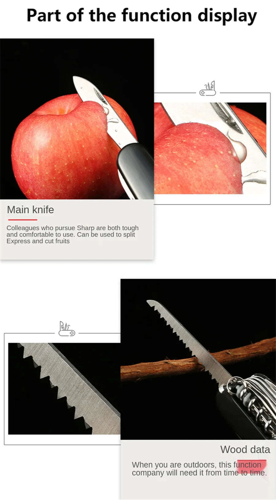 17-in-1 Multi-Tool Pocket Knife-1pc Red