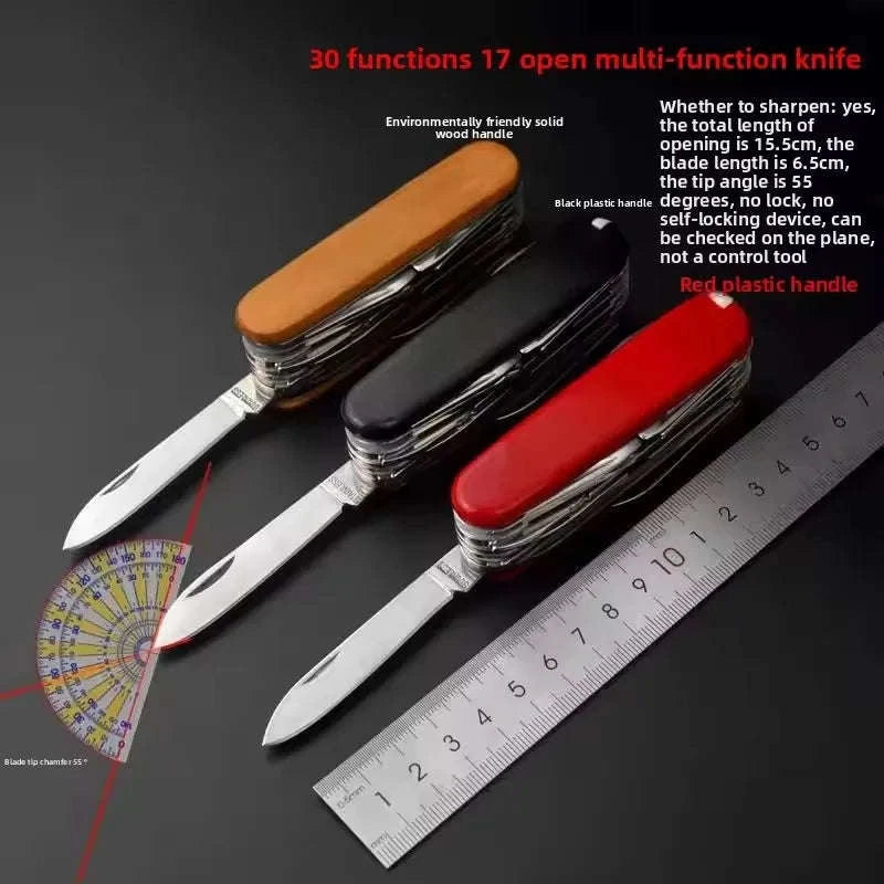 17-in-1 Multi-Tool Pocket Knife-1pc Red
