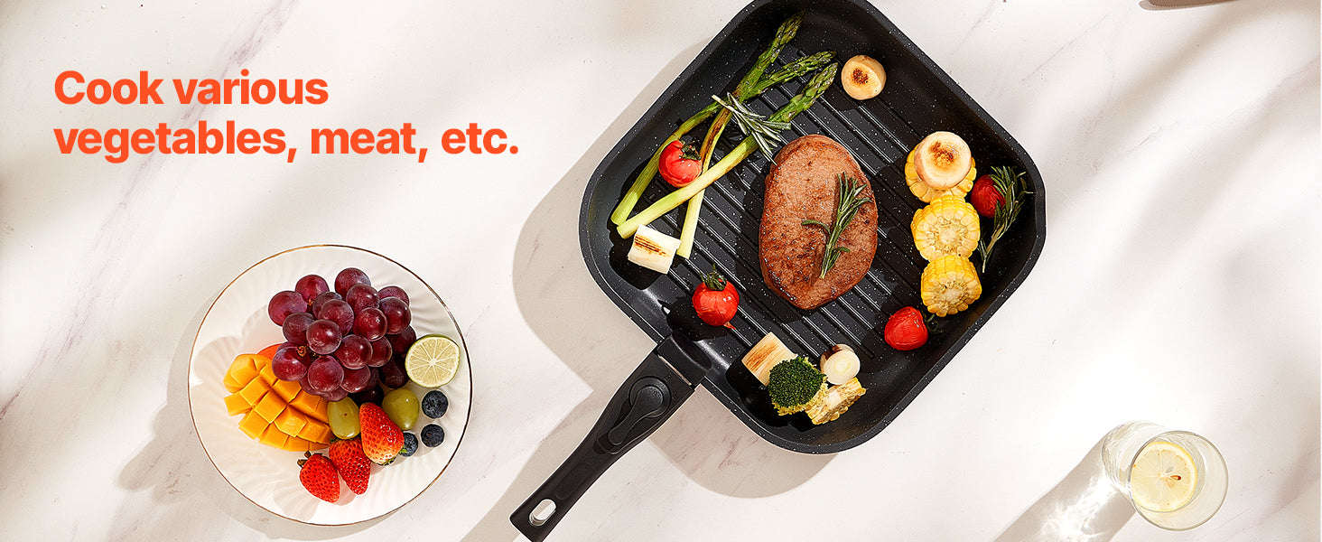 17-Piece Nonstick Cookware Set with Detachable Handles-1 set / CZECH REPUBLIC