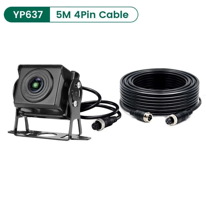 170° 1080P AHD Fisheye Wide Angle Rear View Camera with Night Vision-YP637-5M