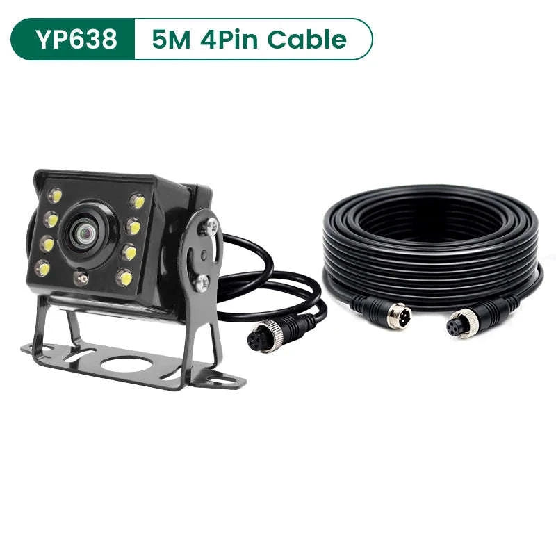 170° 1080P AHD Fisheye Wide Angle Rear View Camera with Night Vision-YP637-5M