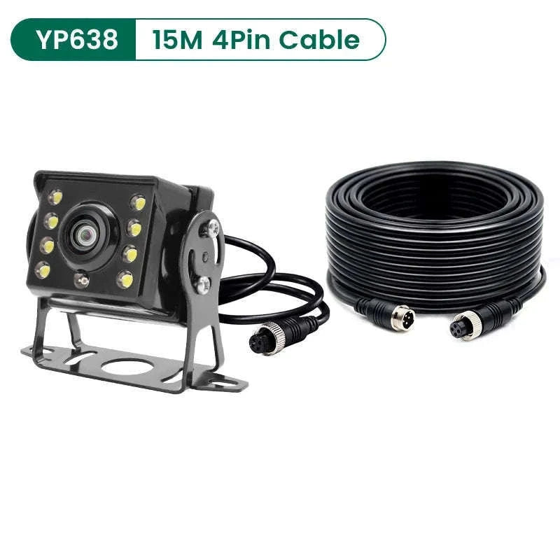 170° 1080P AHD Fisheye Wide Angle Rear View Camera with Night Vision-YP637-5M