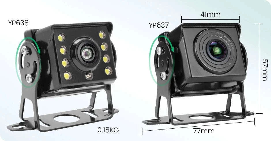 170° 1080P AHD Fisheye Wide Angle Rear View Camera with Night Vision-YP637-5M