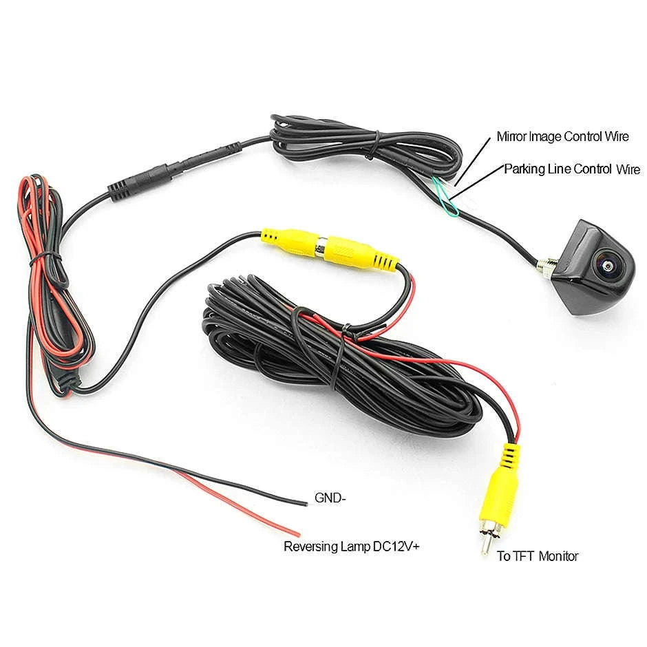 170 Degree Night Vision Rear View Camera-Black Camera