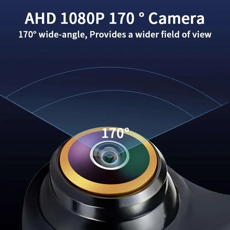 170° HD Car Rear View Camera with Night Vision and Guiding Line-017F-AHD720P-1080P / 12 V