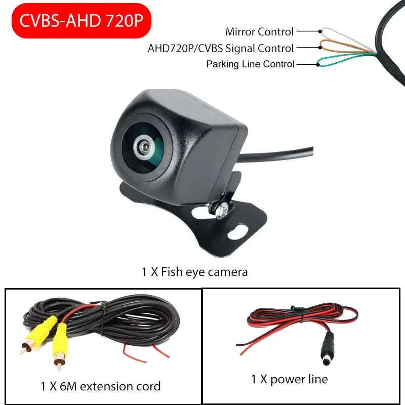 170° Wide Angle Car Backup Camera 1080P Night Vision AHD-015-CVBS-720P / 12 V