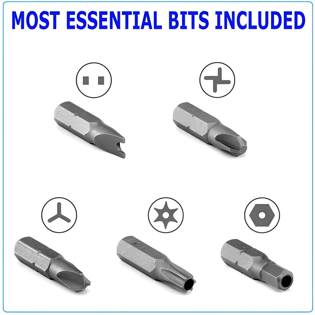 33pcs Security Screwdriver Bit Set with Magnetic Holder and Case