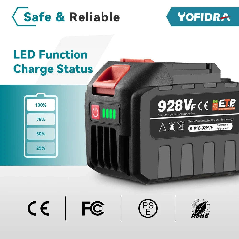 18–20V Rechargeable Lithium Ion Battery for Power Tools-1x128VF-1 Charger / spain