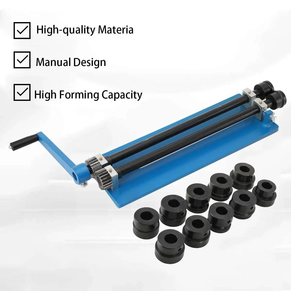 18-Inch Sheet Metal Bead Roller with 6 Dies Manual Forming Machine-United States