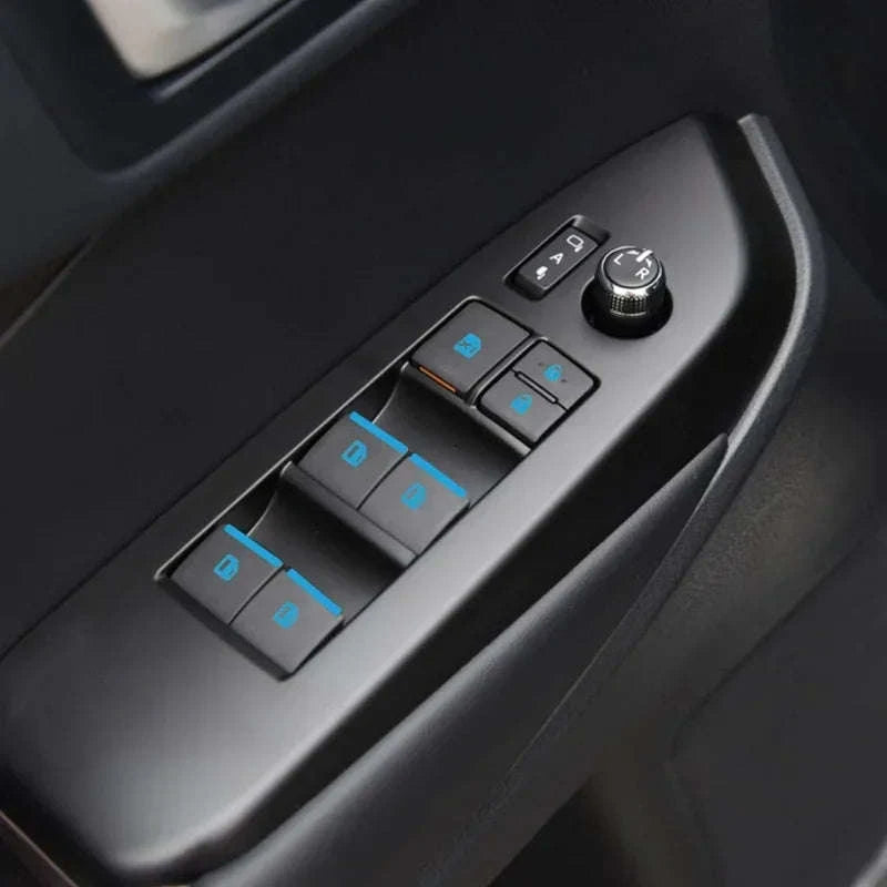 18-Piece Luminous Car Window Button Sticker Set-Germany / 18key Blue 1PC