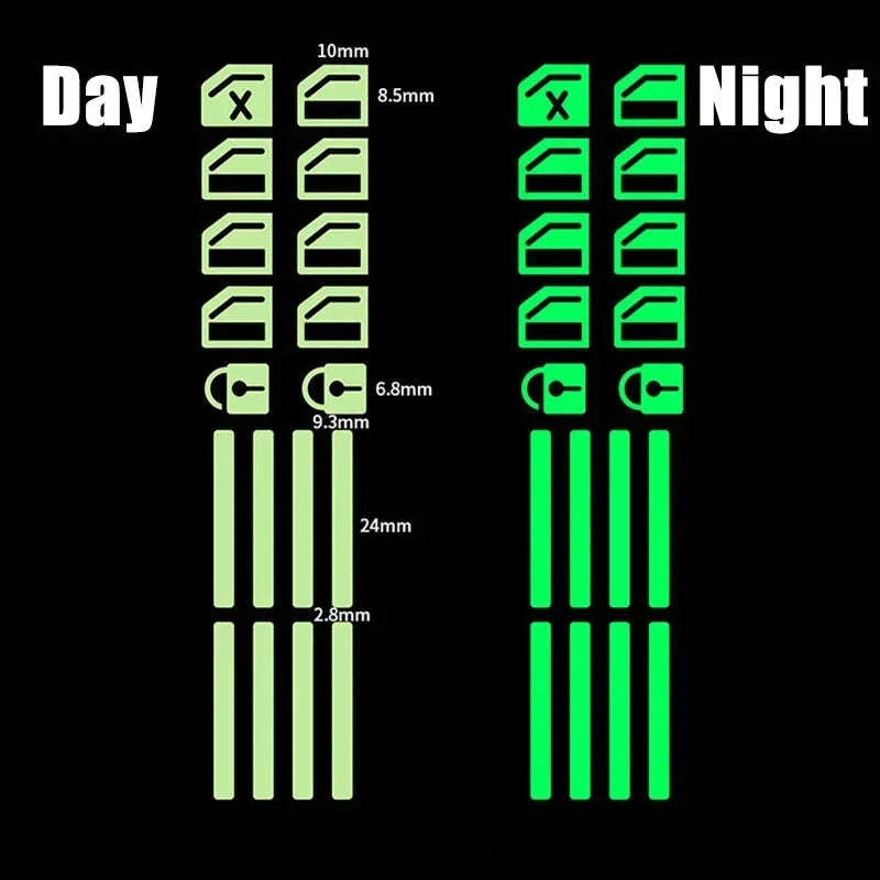18-Piece Luminous Car Window Button Sticker Set-Germany / 18key Blue 1PC