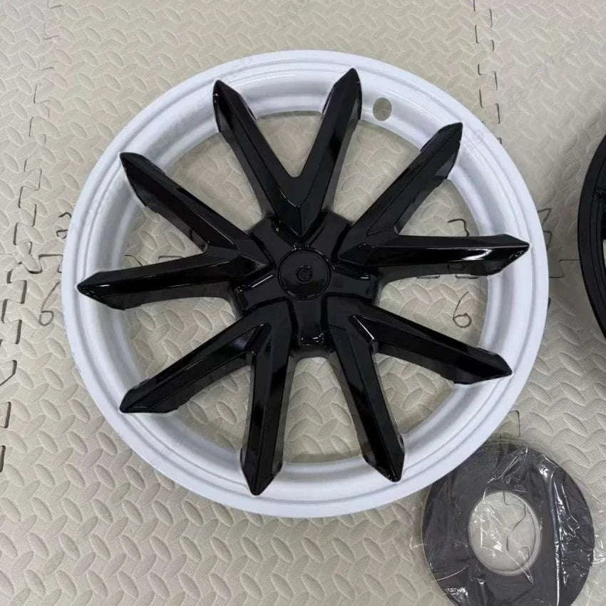 18" Tesla Model 3 Hubcap Set (2017–2023) Full Wheel Covers 4PCS-Gloss Black