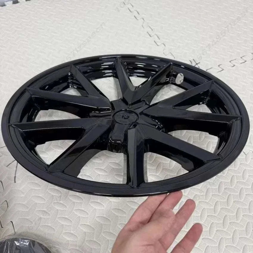 18" Tesla Model 3 Hubcap Set (2017–2023) Full Wheel Covers 4PCS-Gloss Black