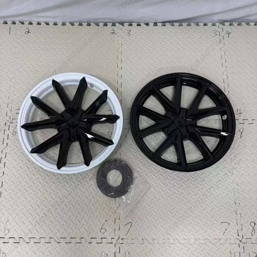 18" Tesla Model 3 Hubcap Set (2017–2023) Full Wheel Covers 4PCS-Gloss Black
