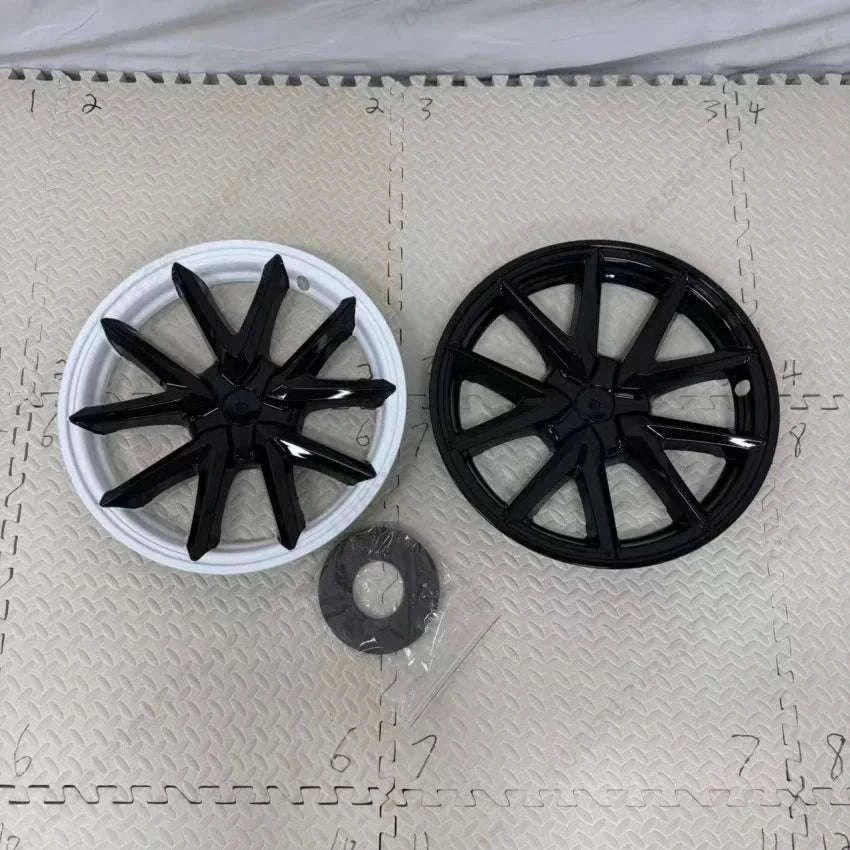 18" Tesla Model 3 Hubcap Set (2017–2023) Full Wheel Covers 4PCS-Gloss Black