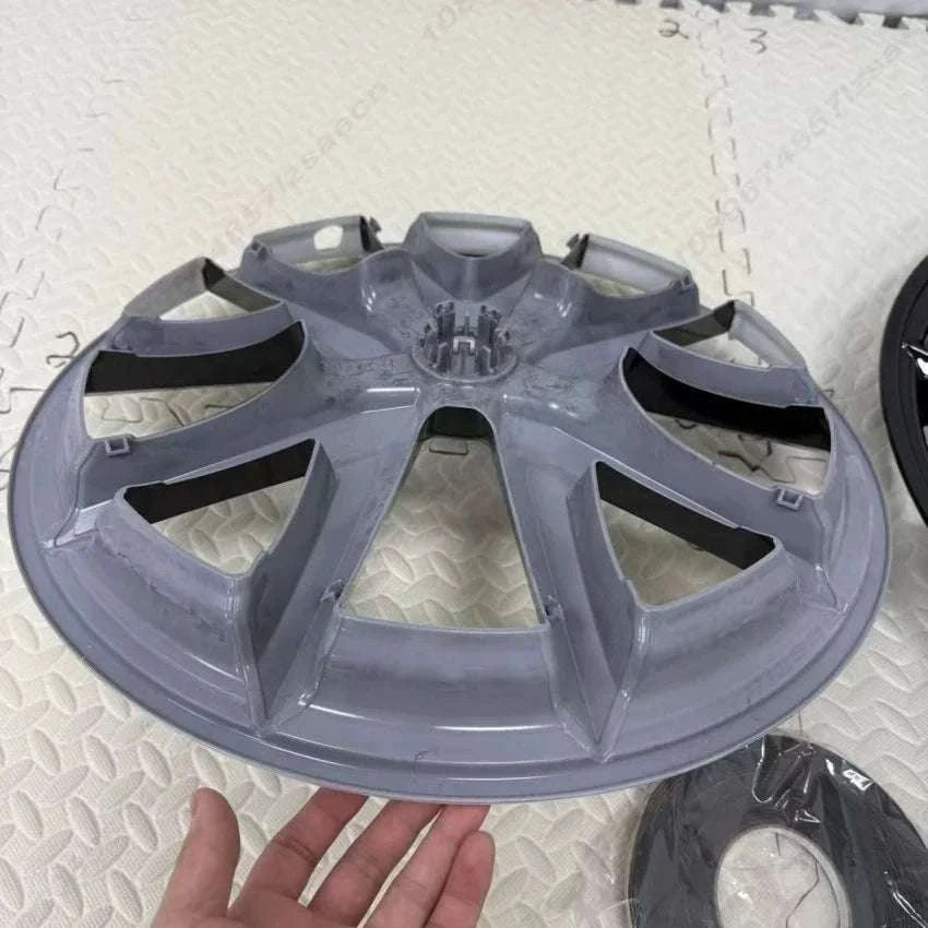 18" Tesla Model 3 Hubcap Set (2017–2023) Full Wheel Covers 4PCS-Gloss Black