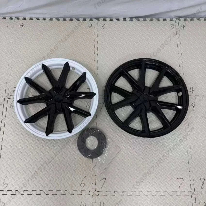 18" Tesla Model 3 Hubcap Set (2017–2023) Full Wheel Covers 4PCS-Gloss Black
