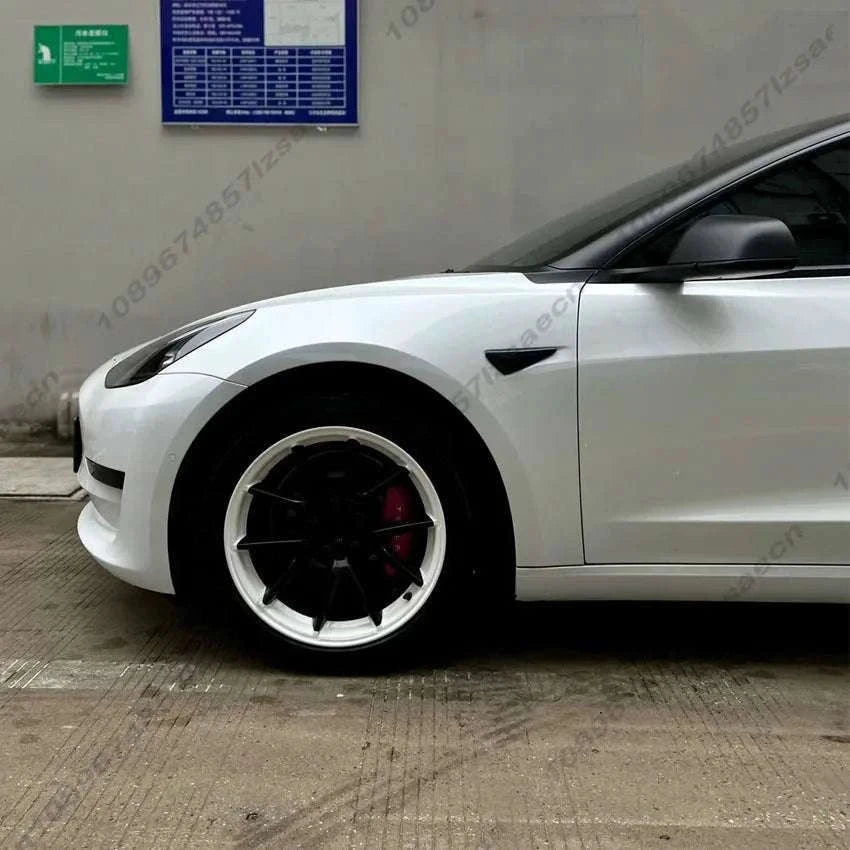 18" Tesla Model 3 Hubcap Set (2017–2023) Full Wheel Covers 4PCS-Gloss Black