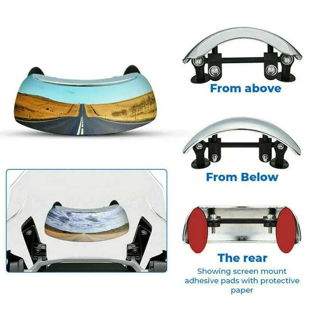 180° Blind Spot Motorcycle Rearview Mirror-sliver
