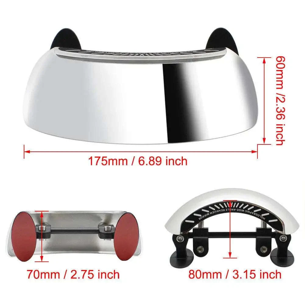 180° Blind Spot Motorcycle Rearview Mirror-sliver