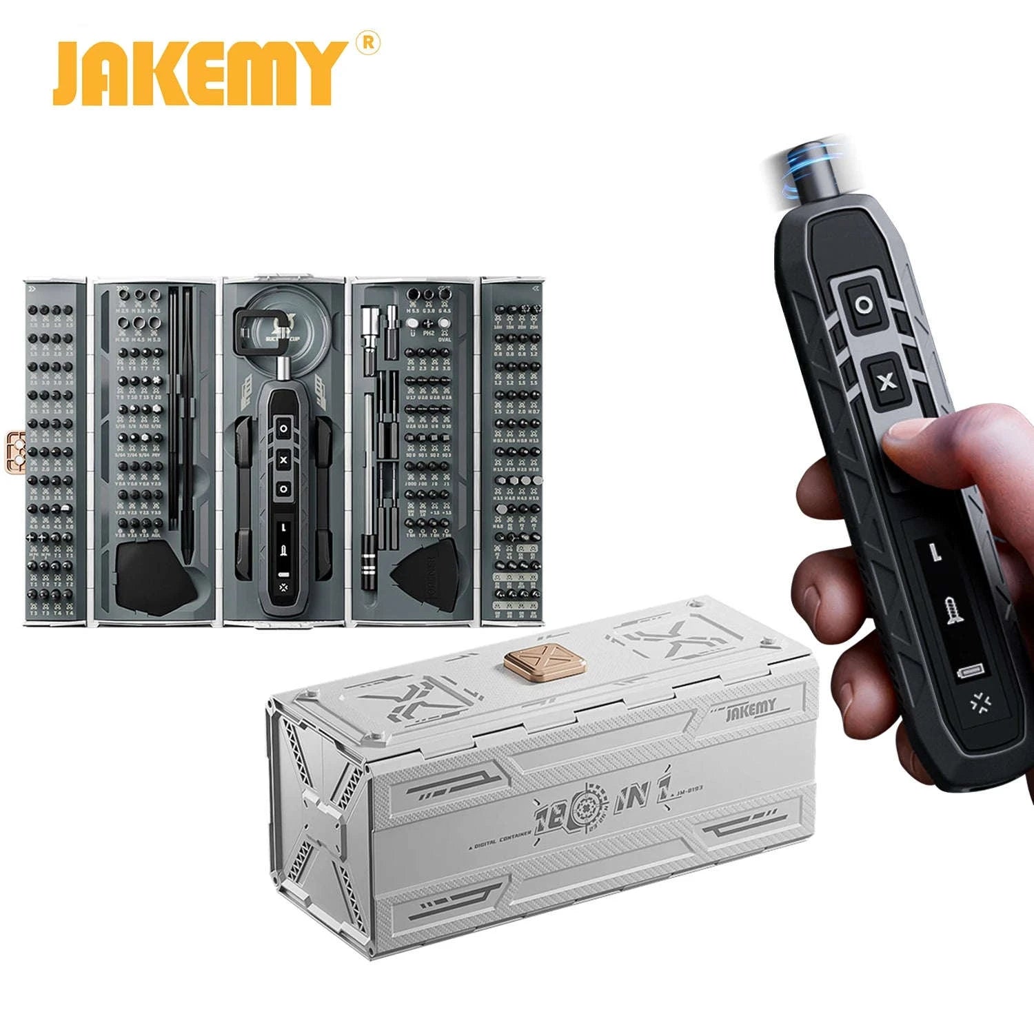 180-in-1 Precision Screwdriver Set with Magnetic Bits for Electronics Repair-Manual 180in1 WH / GERMANY