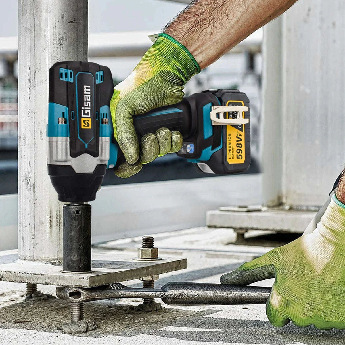 1800N.M Brushless Electric Impact Wrench for 18V Makita Batteries-2 Battery / GERMANY