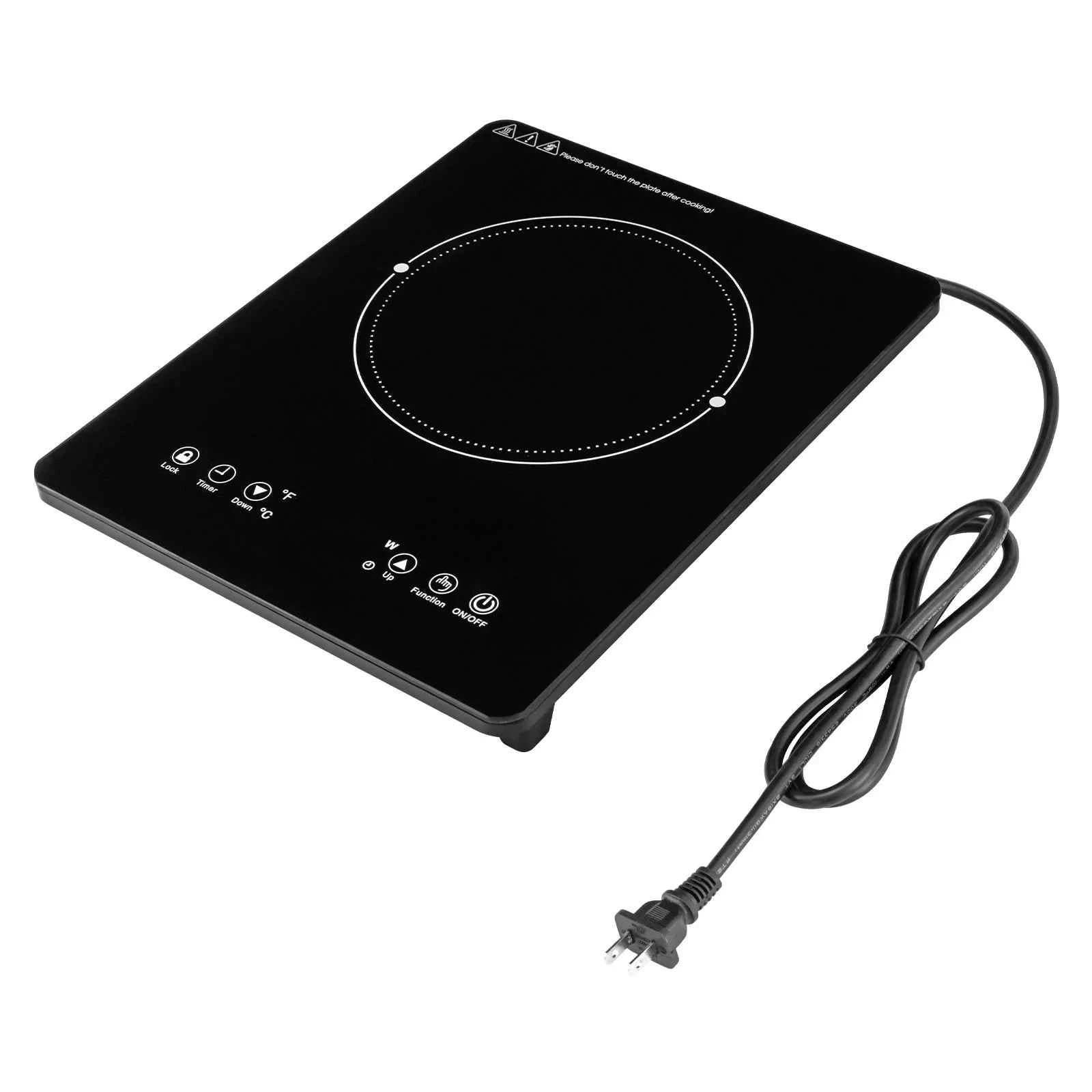 1800W Portable Induction Cooktop Hot Plate-black / United States
