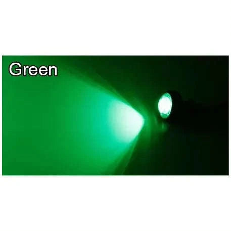 18mm Universal LED Driving Lights 12V-Green / 10pcs