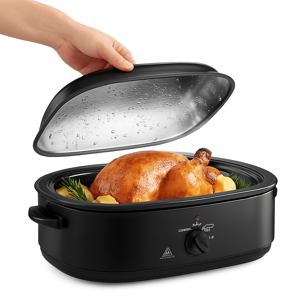 18QT Electric Roaster Oven with Self-Basting Lid & Warm Function-black / United States