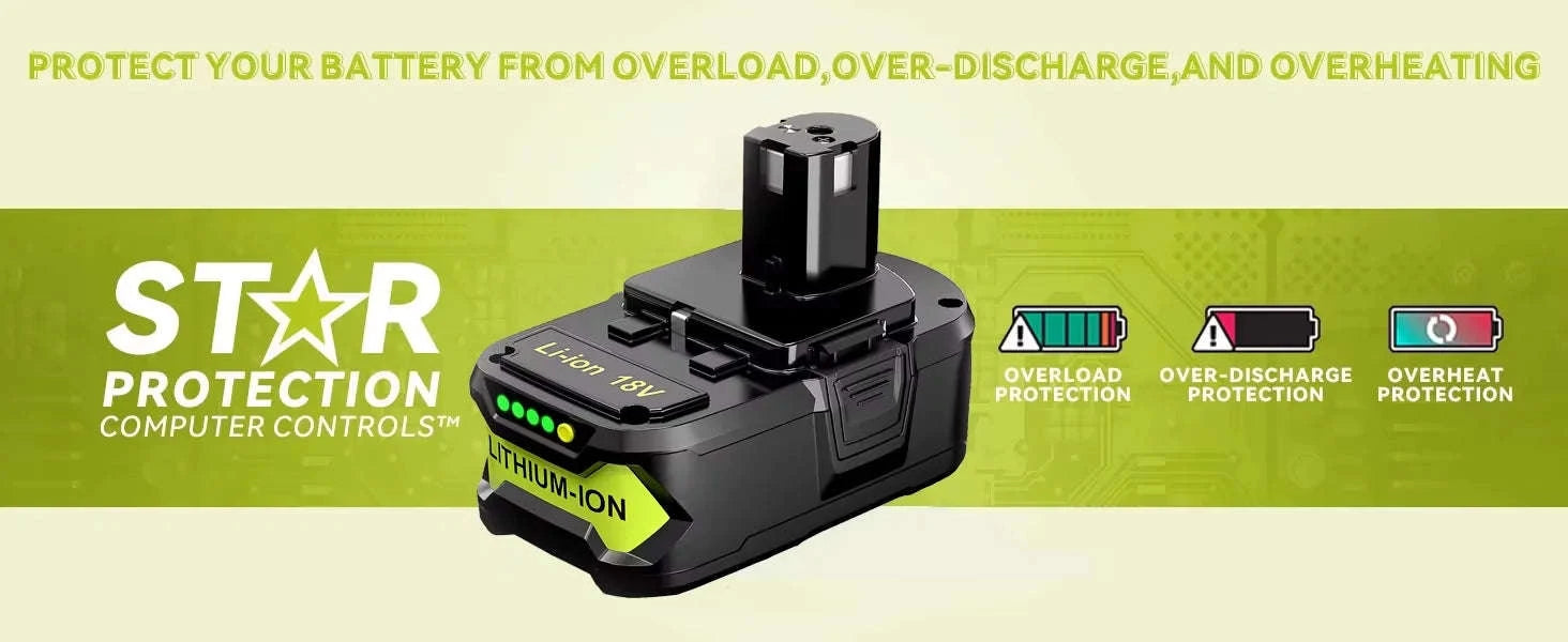 18V 5.0Ah Lithium-ion Battery Pack-for Ryobi / 18V / United States