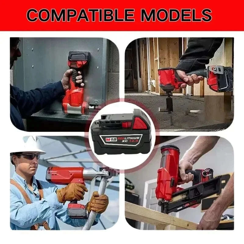 18V 6.0Ah Lithium-Ion Replacement Battery for Cordless Tools-2PCS6.0AH-ChargerUS / United States