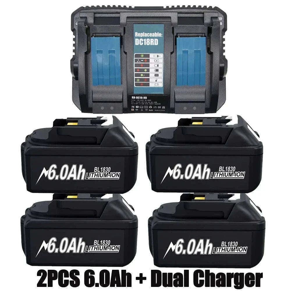 18V 6Ah Replacement Battery for Makita Power Tools-4 6.0ah / 18V / GERMANY