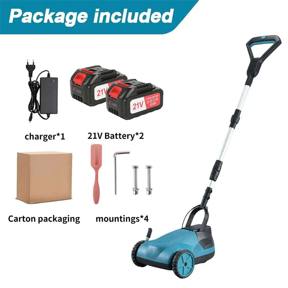 18V Cordless Brushless Grass Trimmer with Adjustable Height & Pole-1 pc battery / EU / france