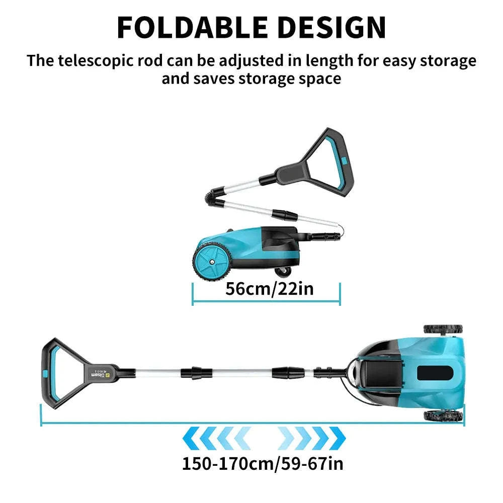 18V Cordless Brushless Grass Trimmer with Adjustable Height & Pole-1 pc battery / EU / france