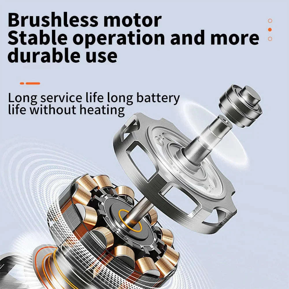 18V Cordless Brushless Grass Trimmer with Adjustable Height & Pole-1 pc battery / EU / france