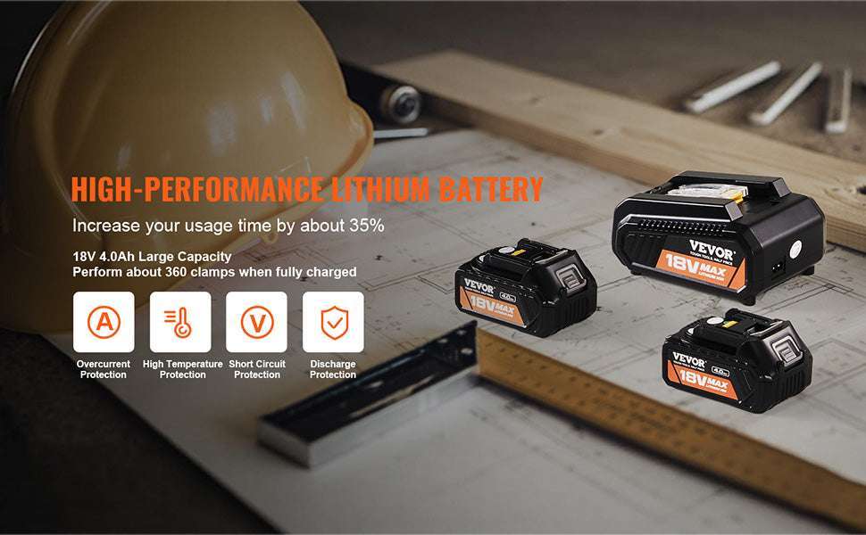 18V Electric Pipe Press Tool Kit with 6 Jaws for Copper, PEX & Steel-20V / United States