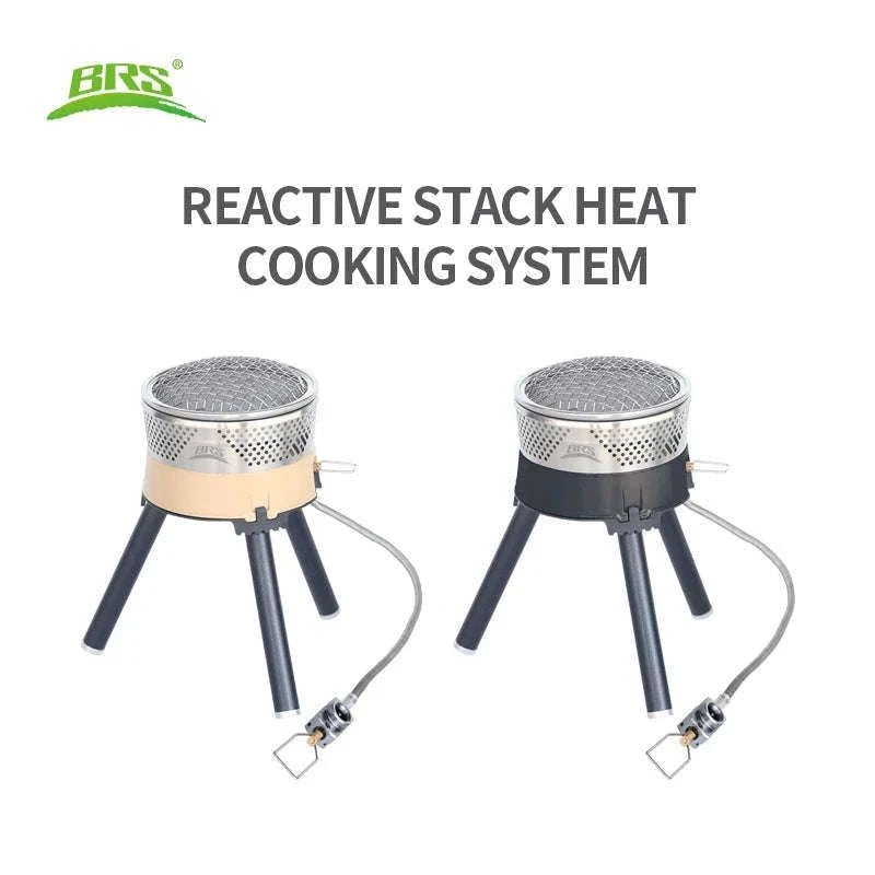 1900W Backpacking Gas Stove System for Fast Outdoor Cooking-Black Reactor Set 1L