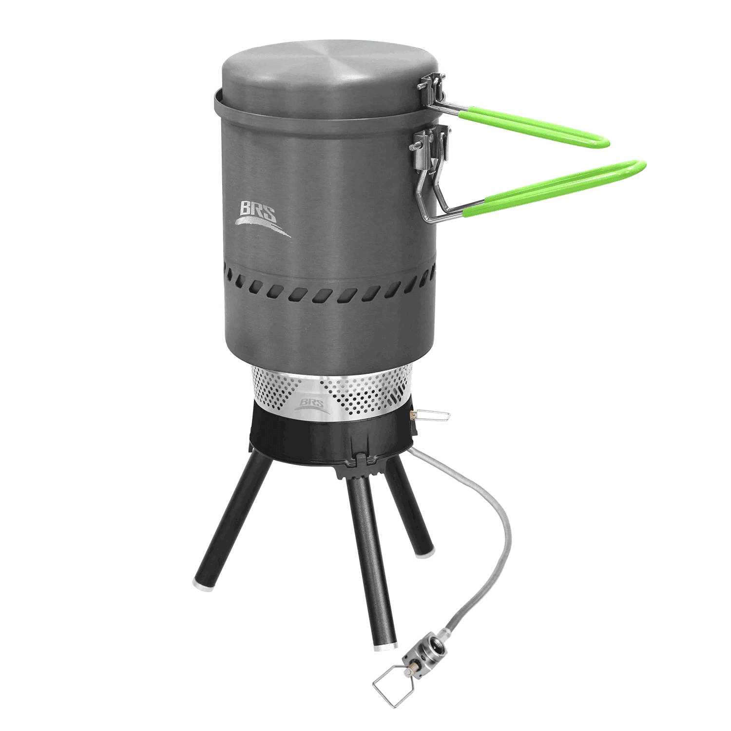1900W Backpacking Gas Stove System for Fast Outdoor Cooking-Black Reactor Set 1L