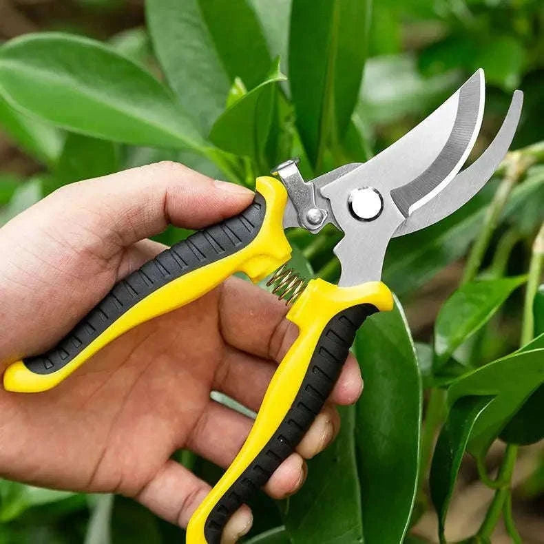 190mm Straight Head Pruning Shears for Precise Bonsai Trimming-JIAN002-Green