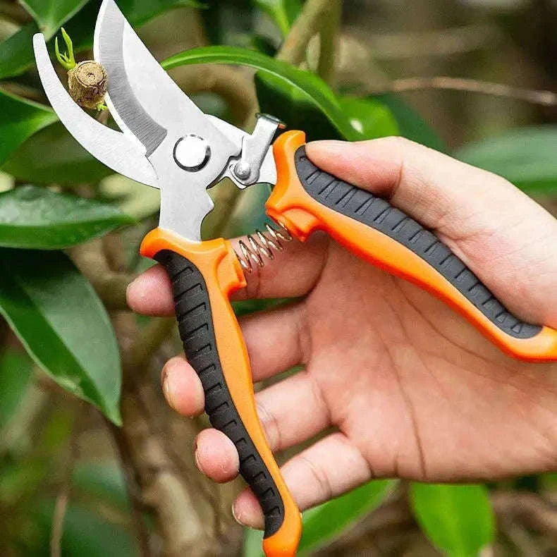 190mm Straight Head Pruning Shears for Precise Bonsai Trimming-JIAN002-Green