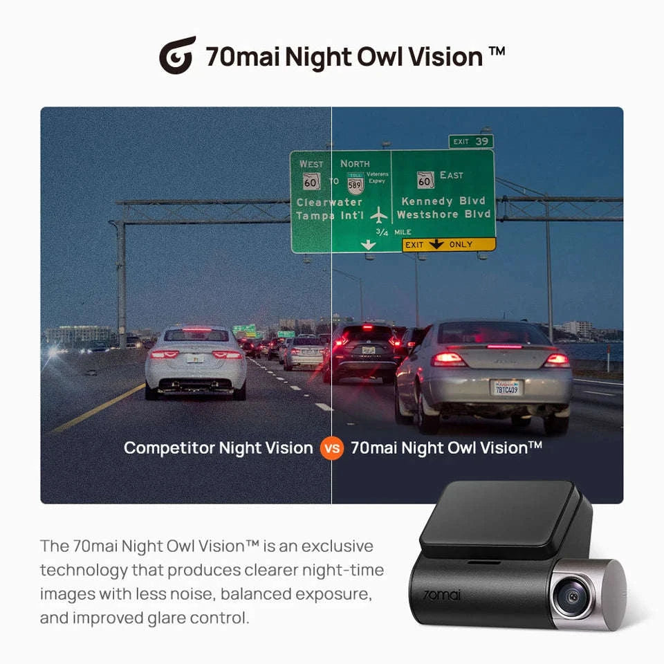 1944P HDR GPS Dash Cam with ADAS and Optional Rear Camera-2-Channel / Russian Federation / 128GB TF Card