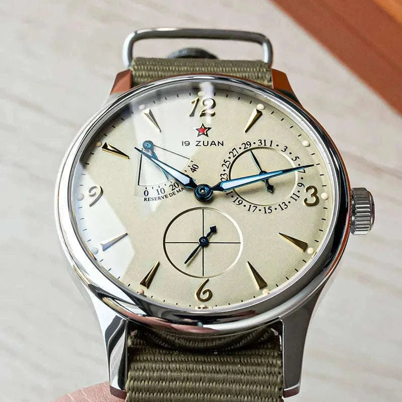 1963 Retro Pilot Men’s Automatic Watch 40mm, Sapphire Crystal, 5Bar-Yellow