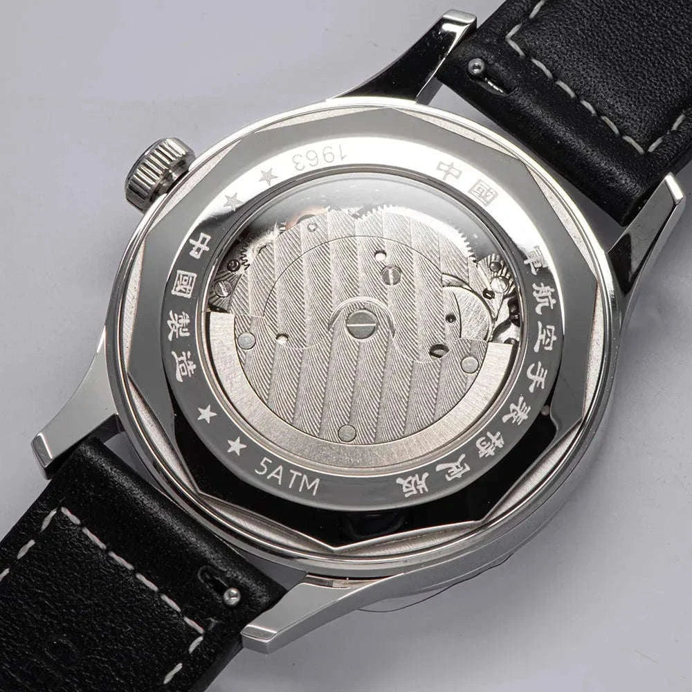 1963 Retro Pilot Men’s Automatic Watch 40mm, Sapphire Crystal, 5Bar-Yellow