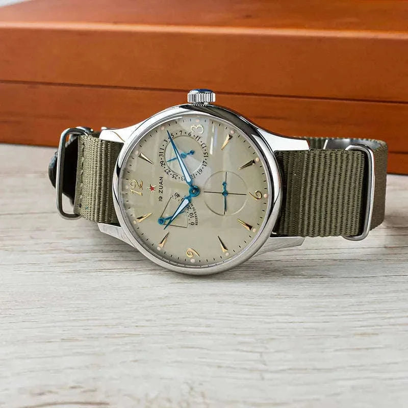 1963 Retro Pilot Men’s Automatic Watch 40mm, Sapphire Crystal, 5Bar-Yellow