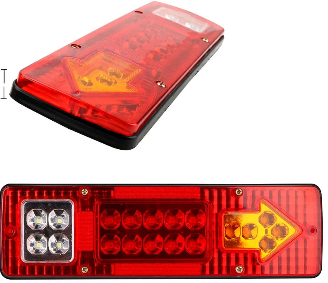19LED Tail Light Assembly for Trucks and Trailers-12V