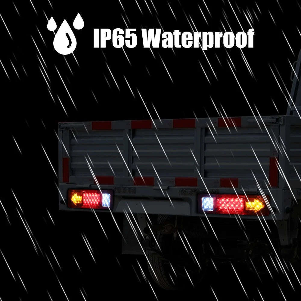 19LED Tail Light Assembly for Trucks and Trailers-12V