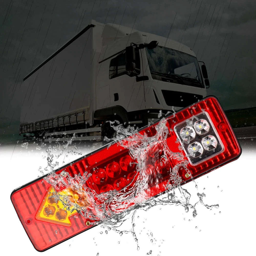 19LED Tail Light Assembly for Trucks and Trailers-12V