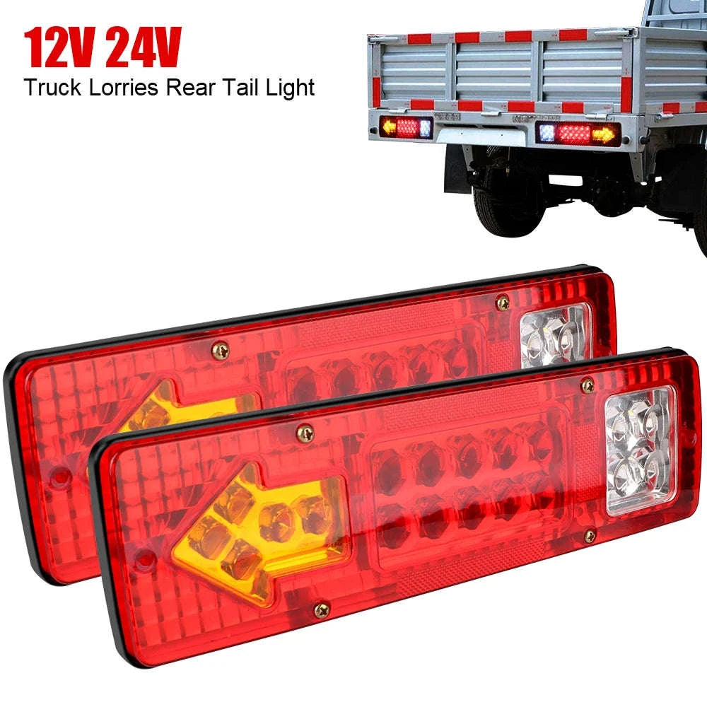 19LED Tail Light Assembly for Trucks and Trailers-12V
